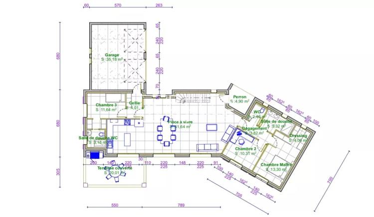 VILLA 5 PIÈCES de 146m²  PLASCASSIER