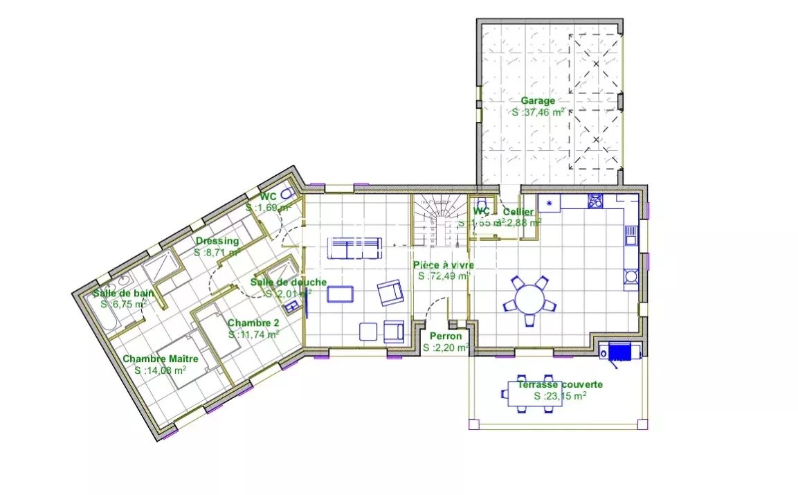 VILLA 5 PIÈCES de 160m²  PLASCASSIER