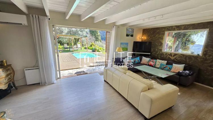 MAISON 5 PIÈCES DE 120 m² + PISCINE ET VUE MER PANORAMIQUE – GRASSE