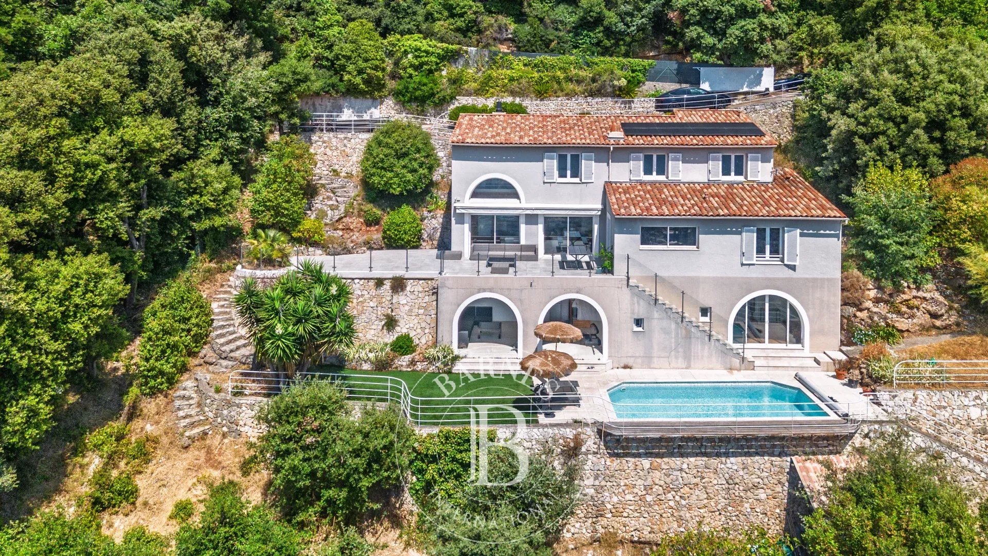 Grasse - Villa familiale avec vue mer panoramique et appartement indépendant