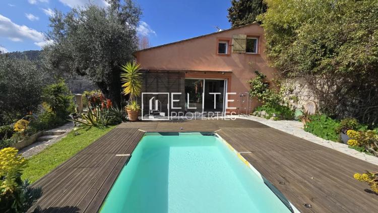 MAISON 5 PIÈCES DE 120 m² + PISCINE ET VUE MER PANORAMIQUE – GRASSE